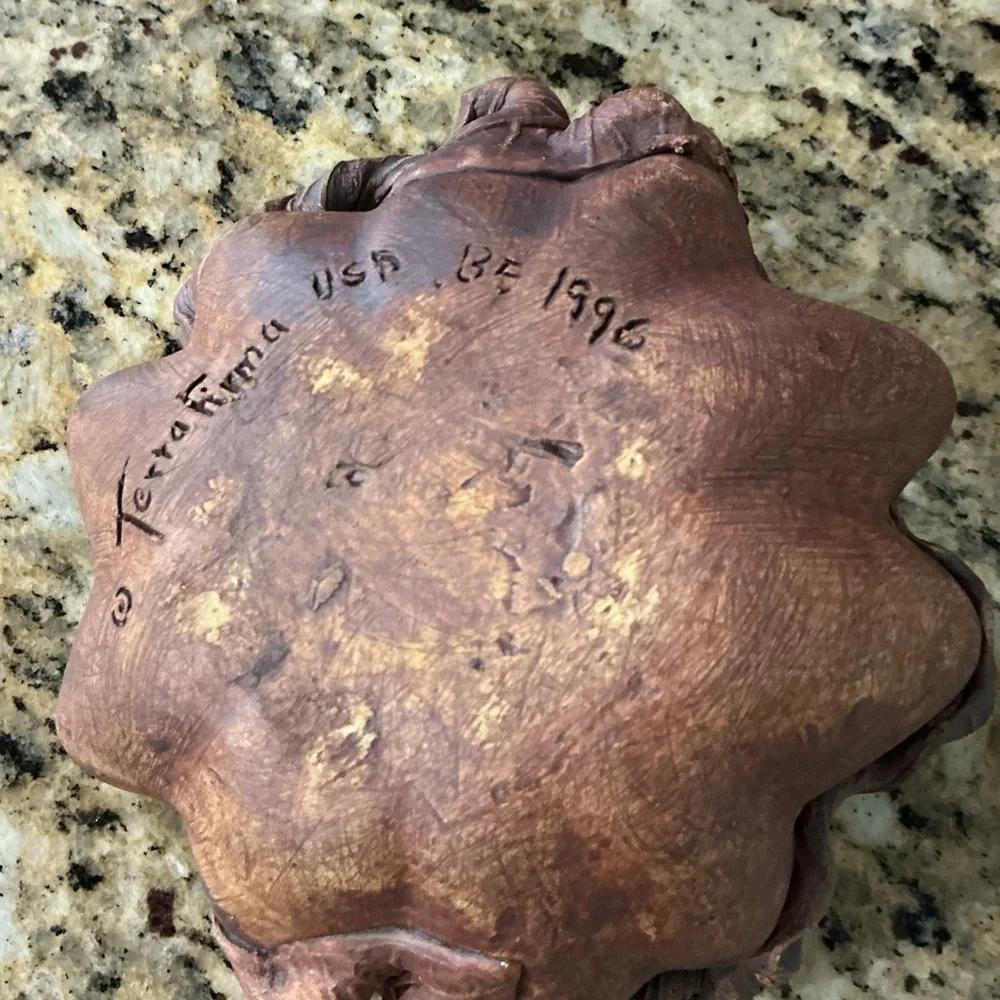 Vintage Terrafirma Ceramic leaf bowls (set of 2)